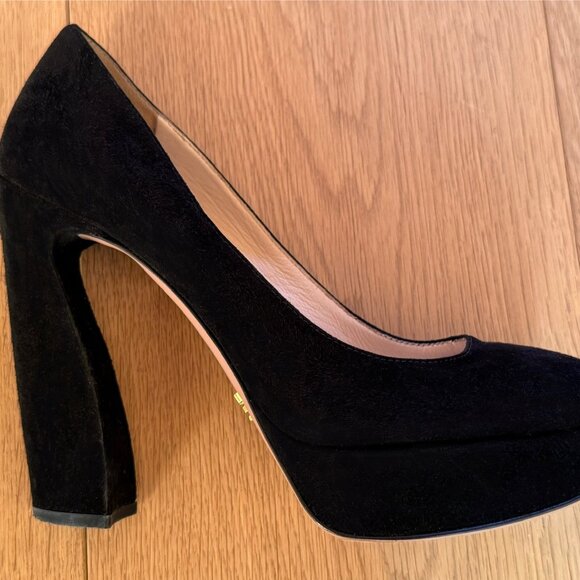 Suede platform heels - Picture 2 of 9